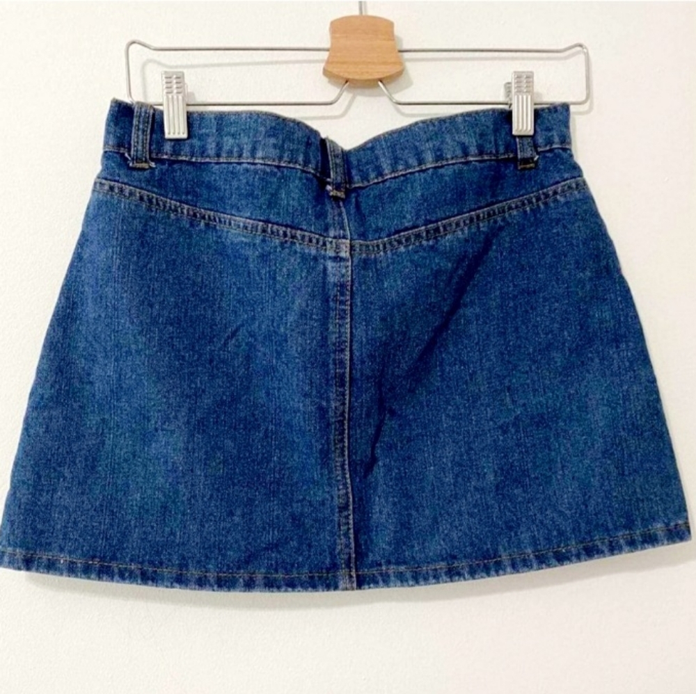 FOREVER 21 Rope Lace-Up Denim Mini Skirt EUC - Picture 3 of 10
